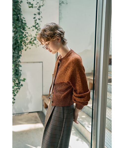 DESIGNWORKS / デザインワークス カーディガン・ボレロ | ラメクルーネックカーディガン | 詳細13