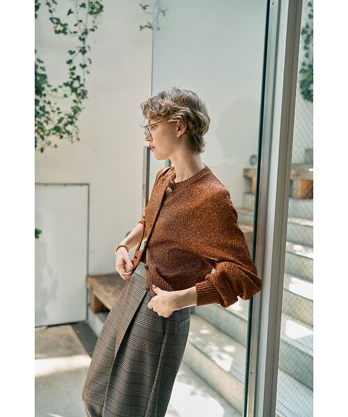 DESIGNWORKS / デザインワークス カーディガン・ボレロ | ラメクルーネックカーディガン | 詳細14