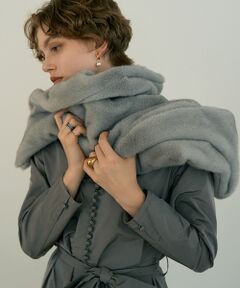 DESIGNWORKS / デザインワークス マフラー・ショール・スヌード・ストール | エコファーポケット付きロングストール