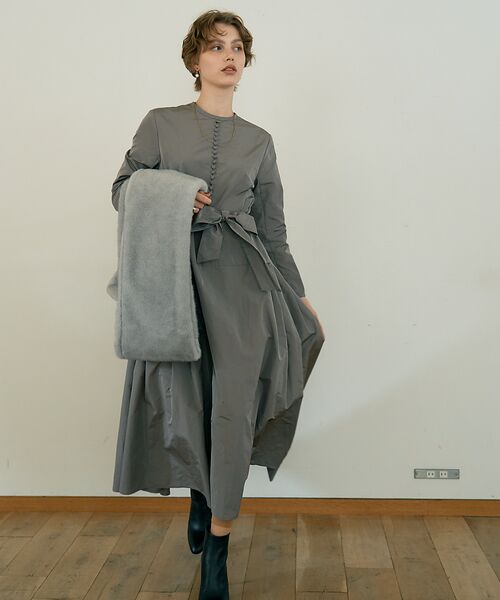 DESIGNWORKS / デザインワークス マフラー・ショール・スヌード・ストール | エコファーポケット付きロングストール | 詳細10