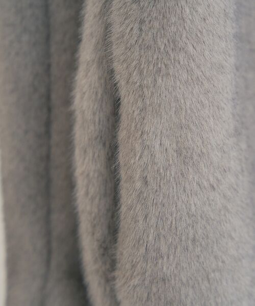 DESIGNWORKS / デザインワークス マフラー・ショール・スヌード・ストール | エコファーポケット付きロングストール | 詳細14