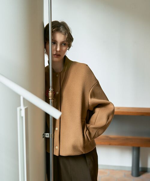 DESIGNWORKS / デザインワークス ブルゾン | SUPER140ウールコクーンスタジャンブルゾン | 詳細1