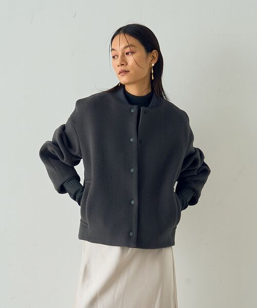 DESIGNWORKS / デザインワークス ブルゾン | SUPER140ウールコクーンスタジャンブルゾン | 詳細8