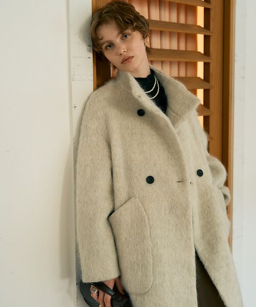 DESIGNWORKS / デザインワークス その他アウター | アルパカ混モヘアシャギーコート | 詳細2