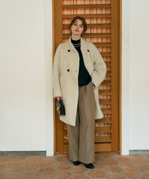 DESIGNWORKS / デザインワークス その他アウター | アルパカ混モヘアシャギーコート | 詳細5