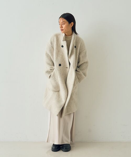 DESIGNWORKS / デザインワークス その他アウター | アルパカ混モヘアシャギーコート | 詳細7