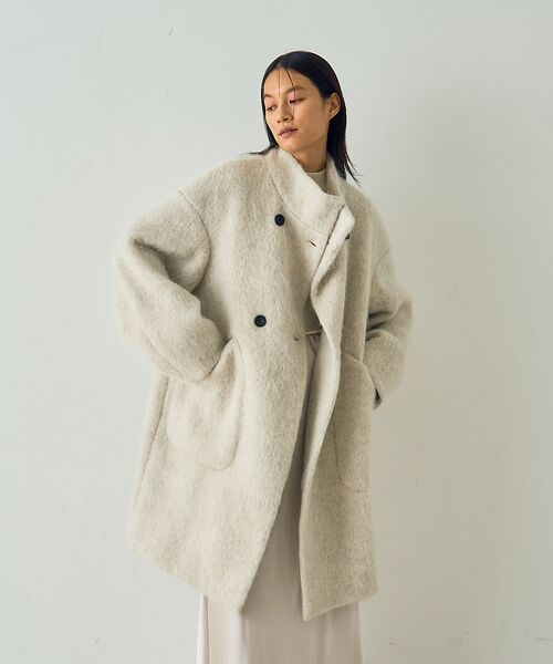 DESIGNWORKS / デザインワークス その他アウター | アルパカ混モヘアシャギーコート | 詳細8