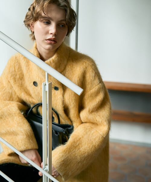 DESIGNWORKS / デザインワークス その他アウター | アルパカ混モヘアシャギーコート | 詳細12