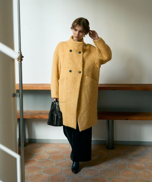 DESIGNWORKS / デザインワークス その他アウター | アルパカ混モヘアシャギーコート | 詳細14