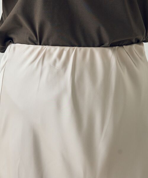 DESIGNWORKS / デザインワークス ロング・マキシ丈スカート | セミフレアサテンスカート | 詳細12