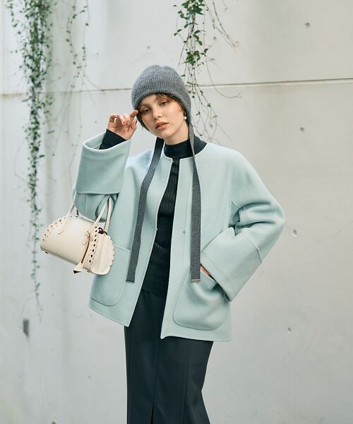 DESIGNWORKS / デザインワークス アウター | ダブルフェイスウールショートコート | 詳細2