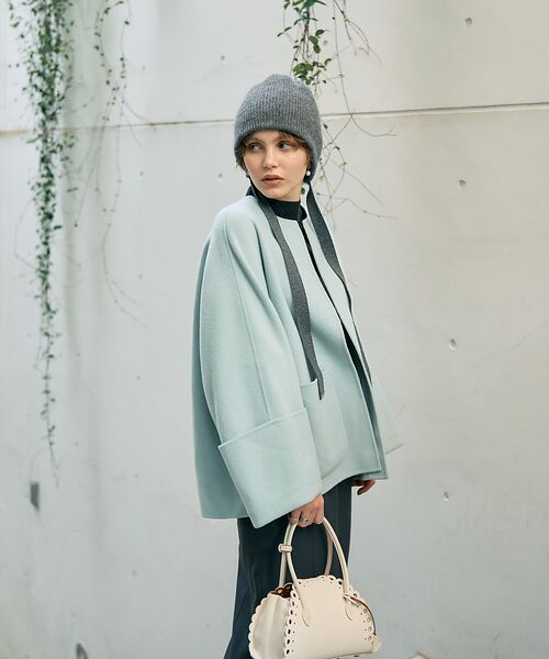 DESIGNWORKS / デザインワークス アウター | ダブルフェイスウールショートコート | 詳細3