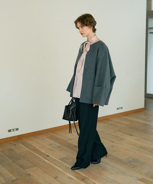 DESIGNWORKS / デザインワークス アウター | ダブルフェイスウールショートコート | 詳細14
