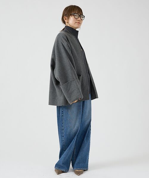 DESIGNWORKS / デザインワークス アウター | ダブルフェイスウールショートコート | 詳細17