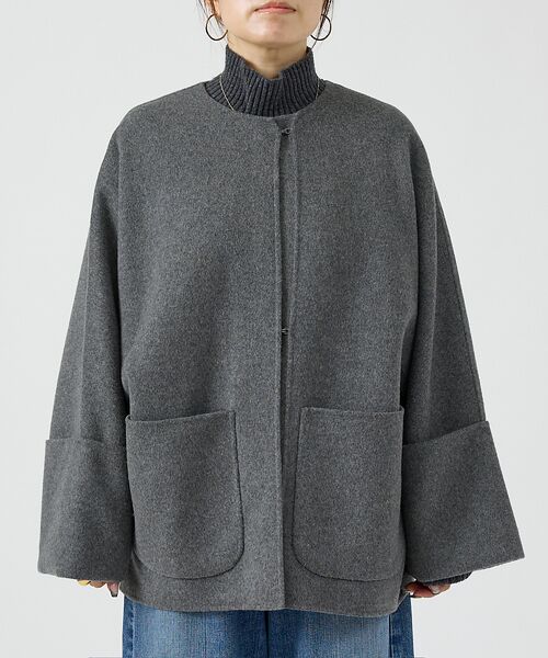 DESIGNWORKS / デザインワークス アウター | ダブルフェイスウールショートコート | 詳細18