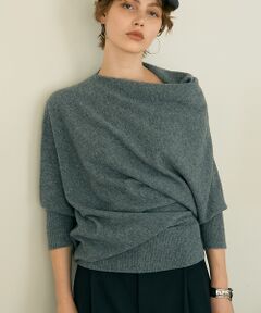 DESIGNWORKS / デザインワークス ニット・セーター | ウールホールガーメントアシメトリーニット