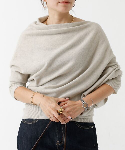 DESIGNWORKS / デザインワークス ニット・セーター | ウールホールガーメントアシメトリーニット | 詳細2