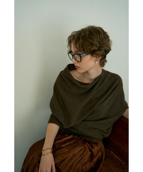 DESIGNWORKS / デザインワークス ニット・セーター | ウールホールガーメントアシメトリーニット | 詳細11