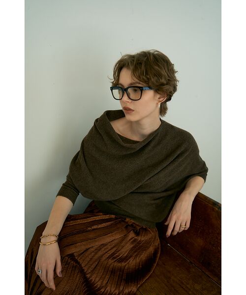 DESIGNWORKS / デザインワークス ニット・セーター | ウールホールガーメントアシメトリーニット | 詳細12