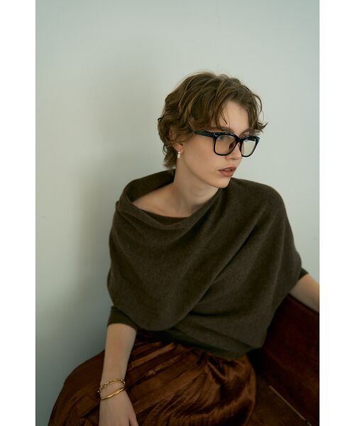 DESIGNWORKS / デザインワークス ニット・セーター | ウールホールガーメントアシメトリーニット | 詳細13