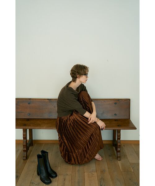 DESIGNWORKS / デザインワークス ニット・セーター | ウールホールガーメントアシメトリーニット | 詳細15