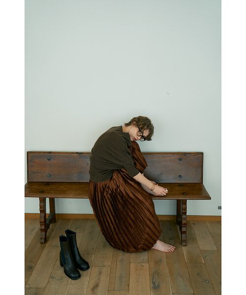 DESIGNWORKS / デザインワークス ニット・セーター | ウールホールガーメントアシメトリーニット | 詳細16