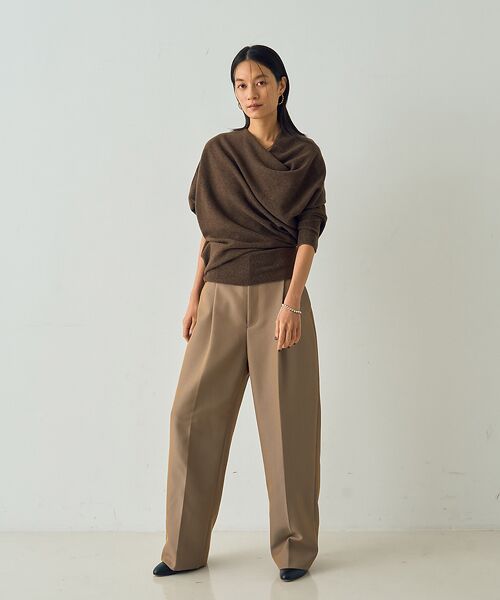 DESIGNWORKS / デザインワークス ニット・セーター | ウールホールガーメントアシメトリーニット | 詳細17