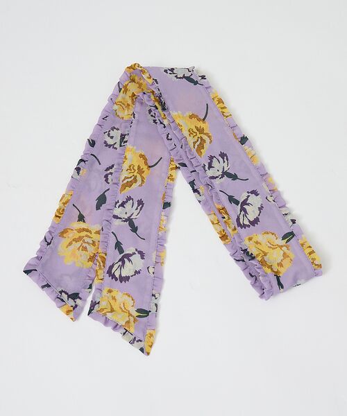 DESIGNWORKS / デザインワークス シャツ・ブラウス | 【セットアップ対応】フラワープリントリボン付きラッフルブラウス | 詳細10