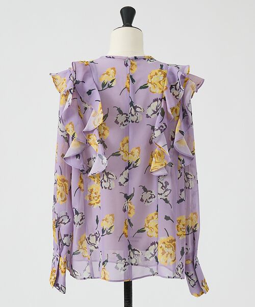 DESIGNWORKS / デザインワークス シャツ・ブラウス | 【セットアップ対応】フラワープリントリボン付きラッフルブラウス | 詳細8