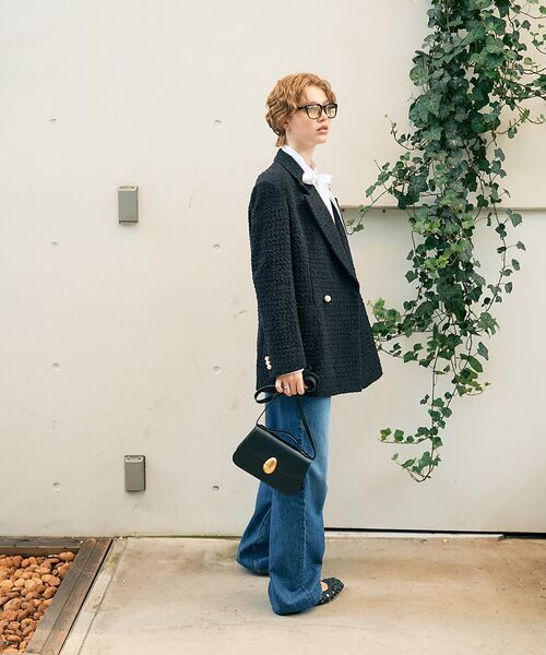 DESIGNWORKS / デザインワークス テーラードジャケット | ツィードテーラードパールボタンジャケット | 詳細11