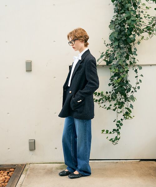 DESIGNWORKS / デザインワークス テーラードジャケット | ツィードテーラードパールボタンジャケット | 詳細12