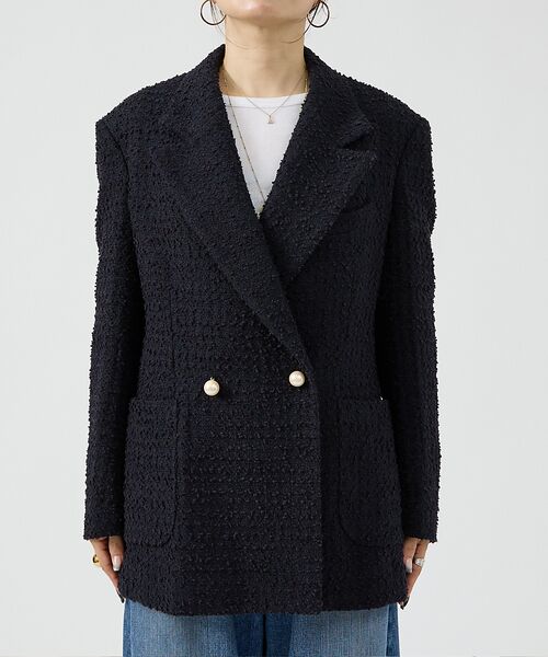 DESIGNWORKS / デザインワークス テーラードジャケット | ツィードテーラードパールボタンジャケット | 詳細16