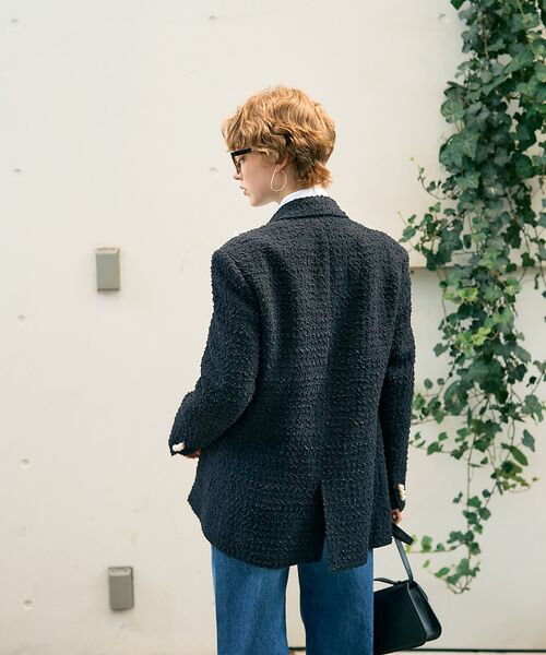 DESIGNWORKS / デザインワークス テーラードジャケット | ツィードテーラードパールボタンジャケット | 詳細6