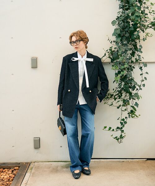 DESIGNWORKS / デザインワークス テーラードジャケット | ツィードテーラードパールボタンジャケット | 詳細8