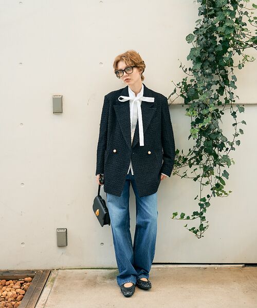 DESIGNWORKS / デザインワークス テーラードジャケット | ツィードテーラードパールボタンジャケット | 詳細9