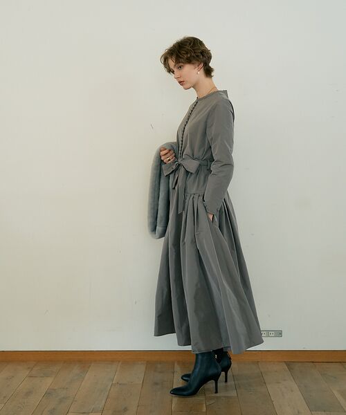 DESIGNWORKS / デザインワークス ワンピース | フィット&フレアタフタワンピース | 詳細5