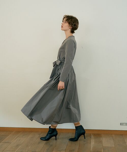 DESIGNWORKS / デザインワークス ワンピース | フィット&フレアタフタワンピース | 詳細6