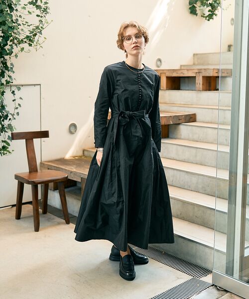 DESIGNWORKS / デザインワークス ワンピース | フィット&フレアタフタワンピース | 詳細11