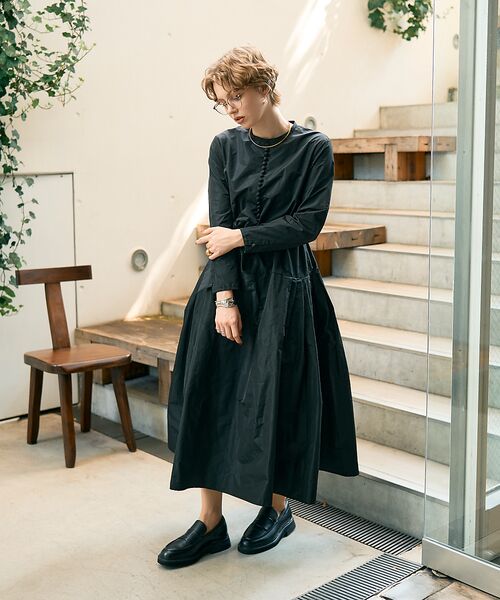 DESIGNWORKS / デザインワークス ワンピース | フィット&フレアタフタワンピース | 詳細13