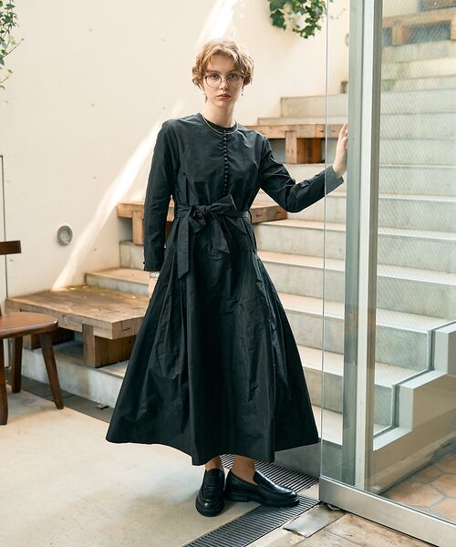 DESIGNWORKS / デザインワークス ワンピース | フィット&フレアタフタワンピース | 詳細14