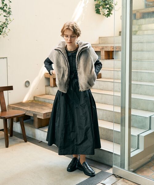 DESIGNWORKS / デザインワークス ワンピース | フィット&フレアタフタワンピース | 詳細15