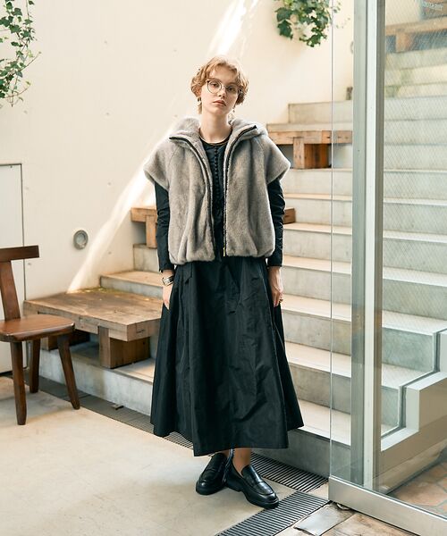 DESIGNWORKS / デザインワークス ワンピース | フィット&フレアタフタワンピース | 詳細16