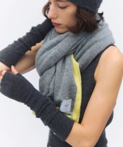 DESIGNWORKS / デザインワークス マフラー・ショール・スヌード・ストール | 【elegancese/エレガンセーゼ】 Mesh cashmere stole