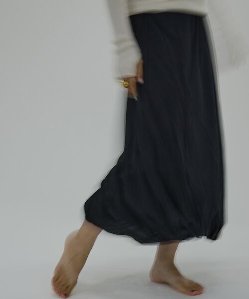 DESIGNWORKS / デザインワークス ロング・マキシ丈スカート | 【HAKUJI/ハクジ】 Sheer jersey balloon SK　バルー | 詳細1