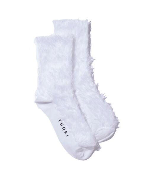 DESIGNWORKS / デザインワークス ソックス | 【YUQRI/ユクリ】Faux fur/靴下 ソックス | 詳細1