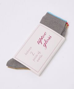 DESIGNWORKS / デザインワークス ソックス | 【babaco/ババコ 】 2 Pairs of Words-tip to　２ペ