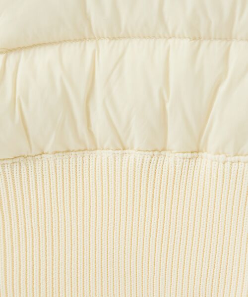 DESIGNWORKS / デザインワークス ダウンジャケット・ベスト | ニットコンビ　ダウンフード タフタ ブルゾン | 詳細1