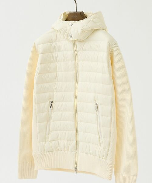 DESIGNWORKS / デザインワークス ダウンジャケット・ベスト | ニットコンビ ダウンフード タフタ ブルゾン | 詳細2