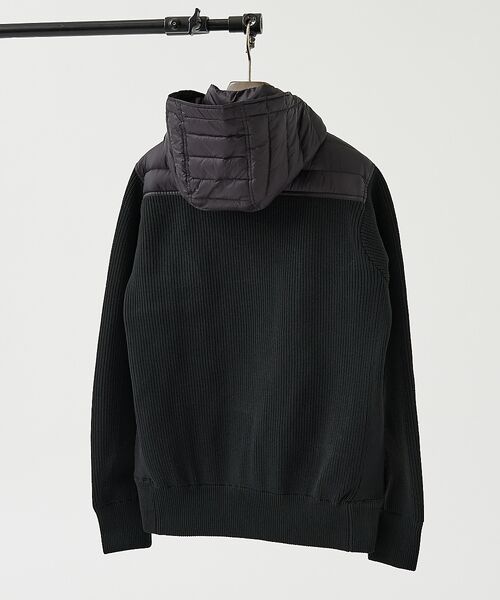 DESIGNWORKS / デザインワークス ダウンジャケット・ベスト | ニットコンビ　ダウンフード タフタ ブルゾン | 詳細5