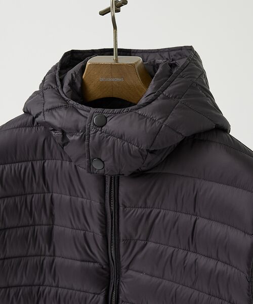 DESIGNWORKS / デザインワークス ダウンジャケット・ベスト | ニットコンビ　ダウンフード タフタ ブルゾン | 詳細6